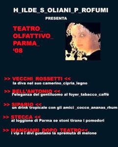 Teatro Olfattivo Di Parma: Mangiami Dopo Teatro Hilde Soliani