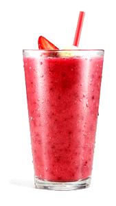 Batido de frutas rojas